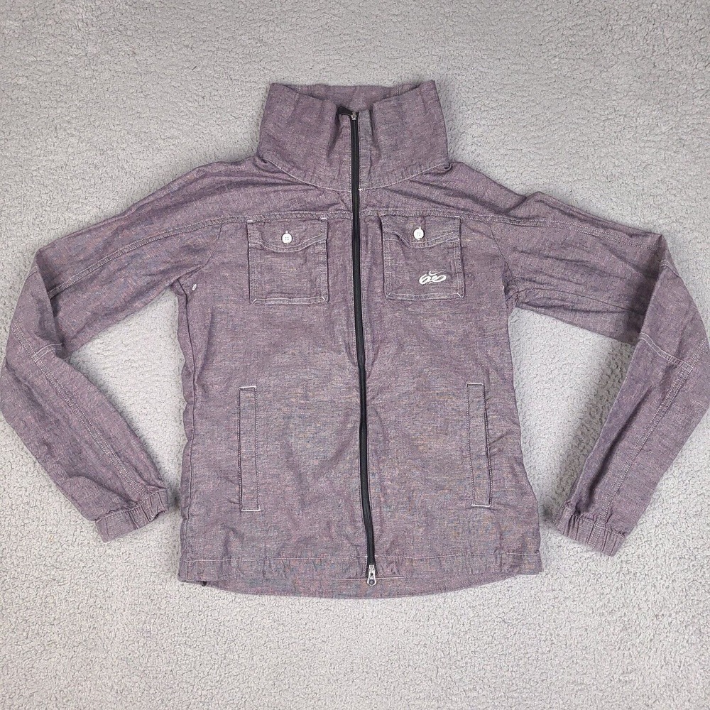 Nike 6.0 Shirt Womens Small Pink Gray Full Zip Jacket Pockets